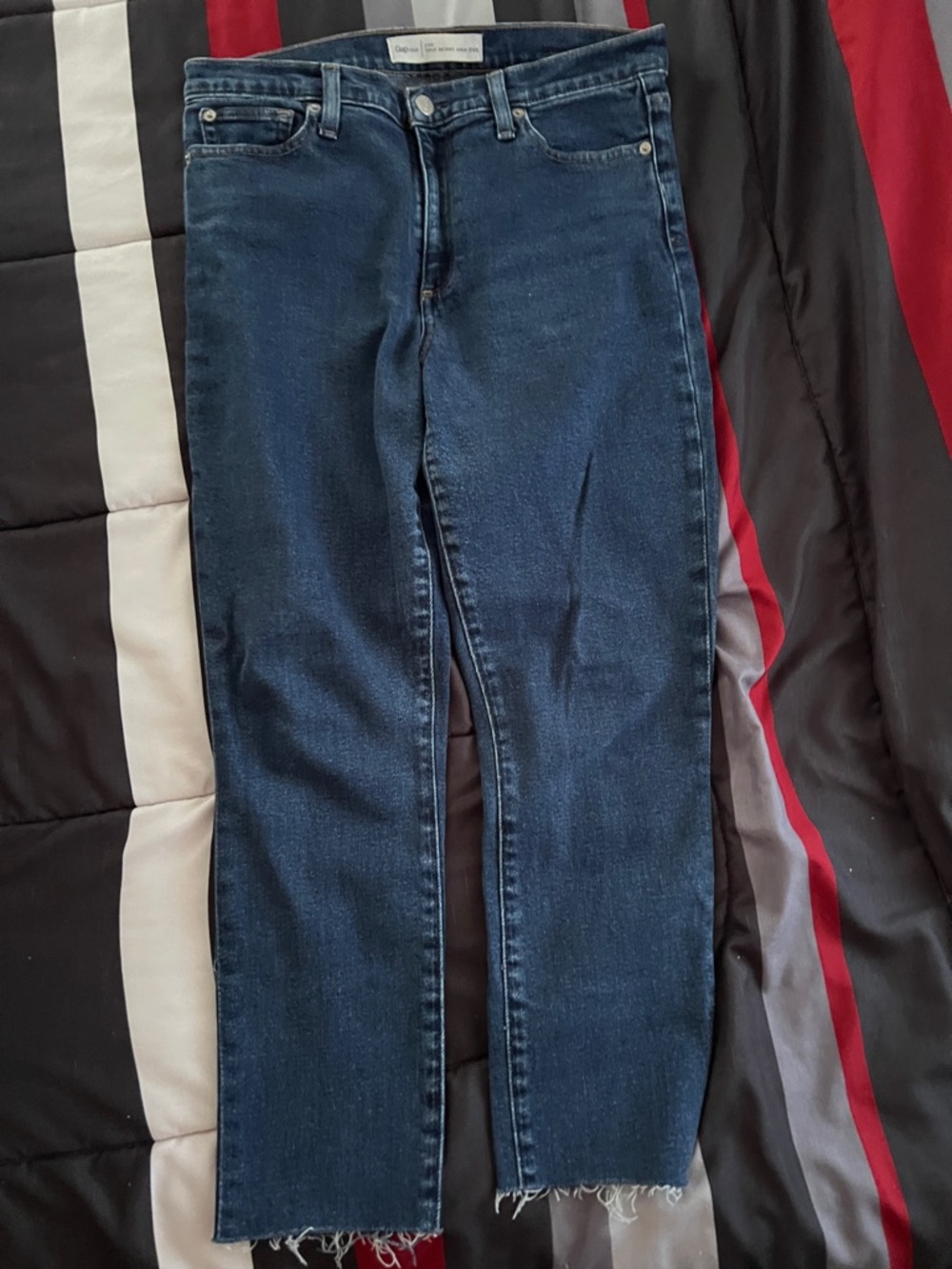 GAP True Skinny High Rise Jeans - Dark Indigo Blue